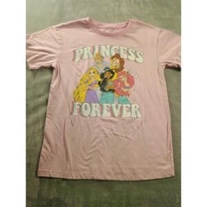 Disney Princess Shirt Girls 10-12 Pink Princess Forever Graphic T-Shirt Top